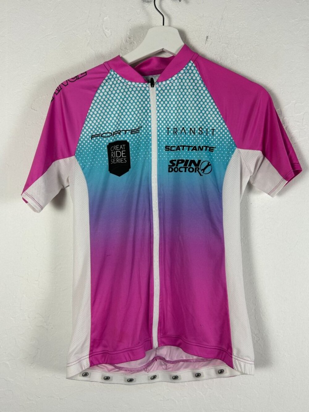 Forte Women's Performance Cycling Jersey Pink Purple Ombre Scattante Large